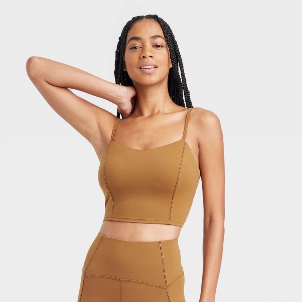 Women’s Corset Detail Bra JoyLab Brown